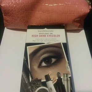 Bare Minerals eyecolor kit, & makeup bag